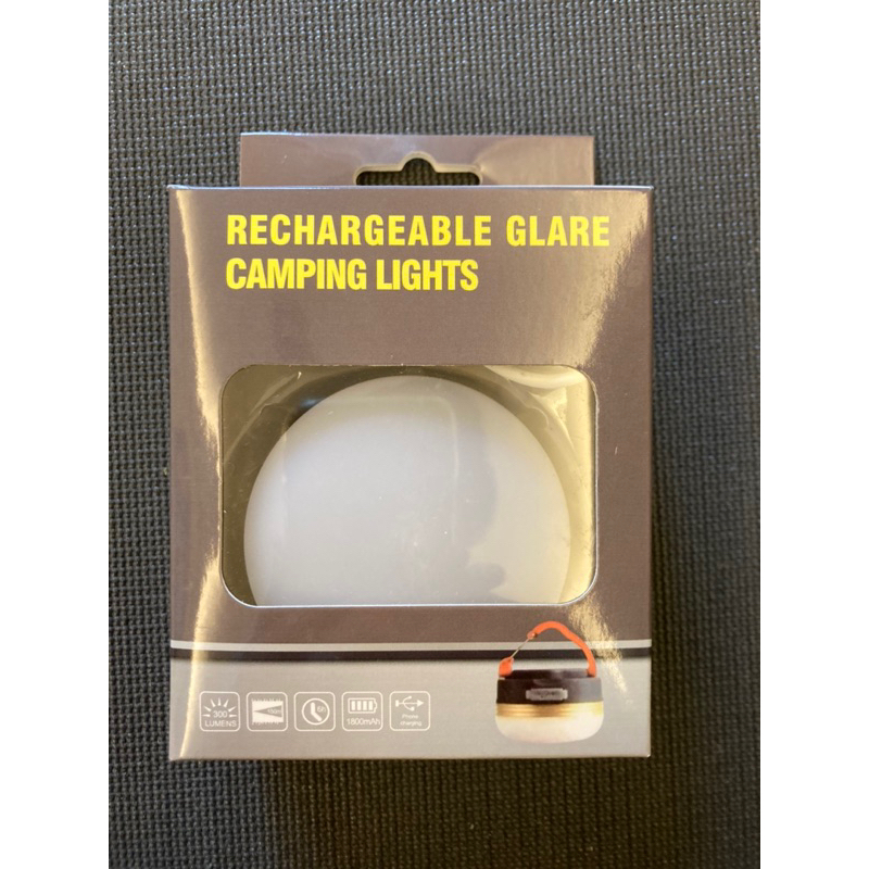 二手 可充電式LED露營燈 小巧方便 亮度高