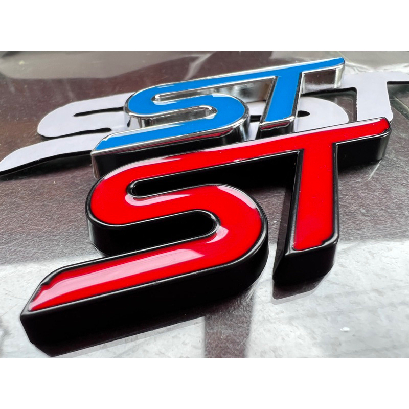 金屬新款福特福克斯 ST RS 徽標改裝汽車 ST 貼紙標誌徽章
