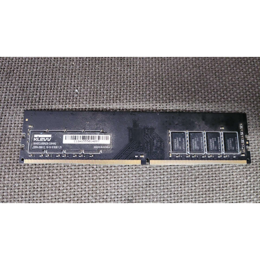 含稅 KLEVV DDR4 2666 8G 8GB 保固1個月 03R502