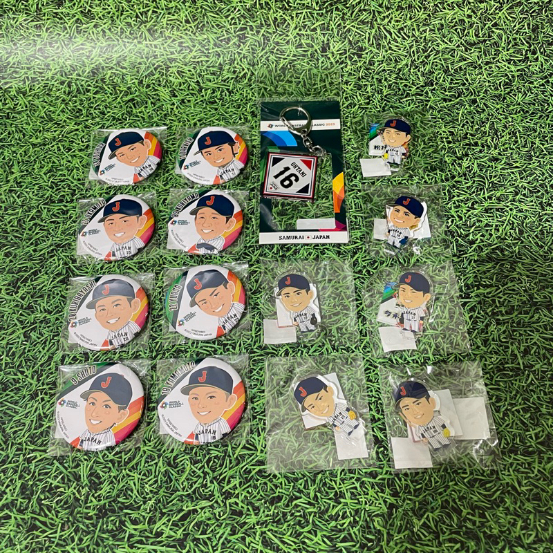 2023 WBC 世界棒球經典賽 日本隊 日本武士 侍JAPAN 迷你立牌 徽章
