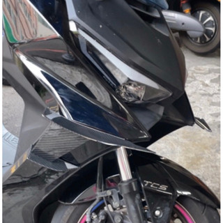 通用型碳纖水轉印組合式雙層風刀 側擾流 空力套件 寬體 KRV/RomaGT/Force2.0/DRG/街車/跑車/重機