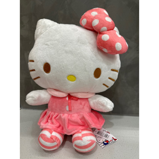 《正版》凱蒂貓小洋裝12吋 kitty娃娃 三麗鷗 玩偶 Sanrio 凱蒂貓 KT絨毛娃娃 凱蒂貓玩偶