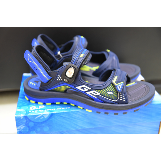 GP 雙層舒適緩震兩用涼拖鞋(G1697M-20)藍色 SIZE:38 GP拖鞋 GP涼拖鞋