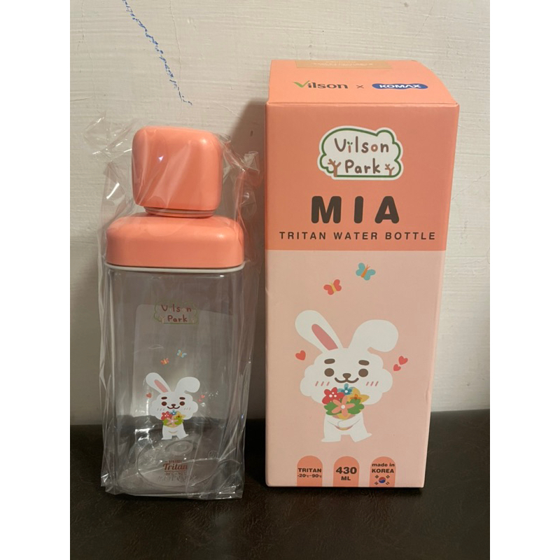 Vilson Park X KOMA 聯名韓製TRITAN水瓶430ml-MIA兔 米森