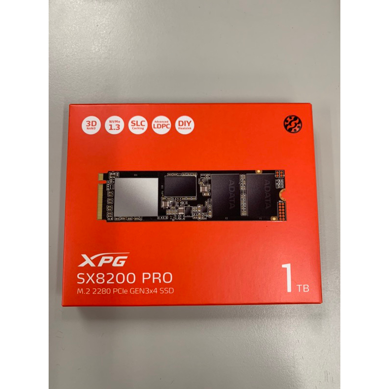 ADATA 威剛 XPG SX8200 Pro M.2 2280 PCIe SSD 1TB 讀3500M/寫3000M