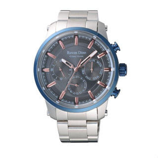 【Roven Dino羅梵迪諾】金牌特務三眼時尚腕錶 RD6090S 45mm 現代鐘錶