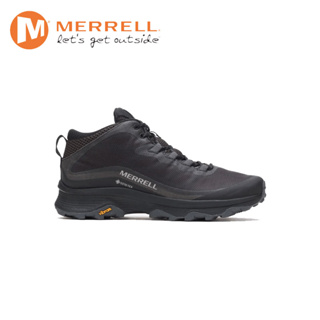 【Merrell】中筒健行鞋 男 極致黑 MOAB SPEED MID GORE-TEX ML067075