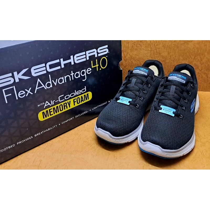 ✩Pair✩ SKECHERS 男鞋 休閒走路鞋 232231/BKBL FLEX ADVANTAGE 4.0 防水款