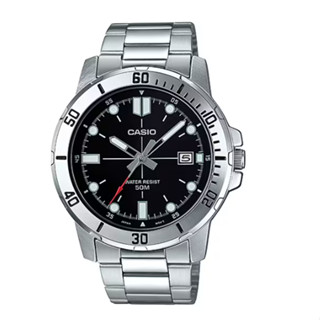 【KAPZZ】CASIO 簡約時刻潛水風格指標不鏽鋼錶 MTP-VD01D-1E