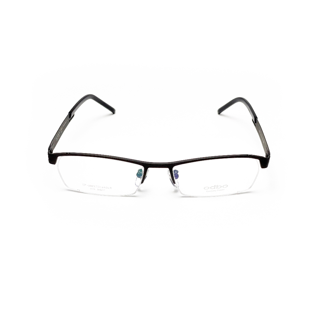 【全新特價】odbo 鈦金屬光學眼鏡鏡框 1178 C2B 消光鐵灰色 輕量化無螺絲設計