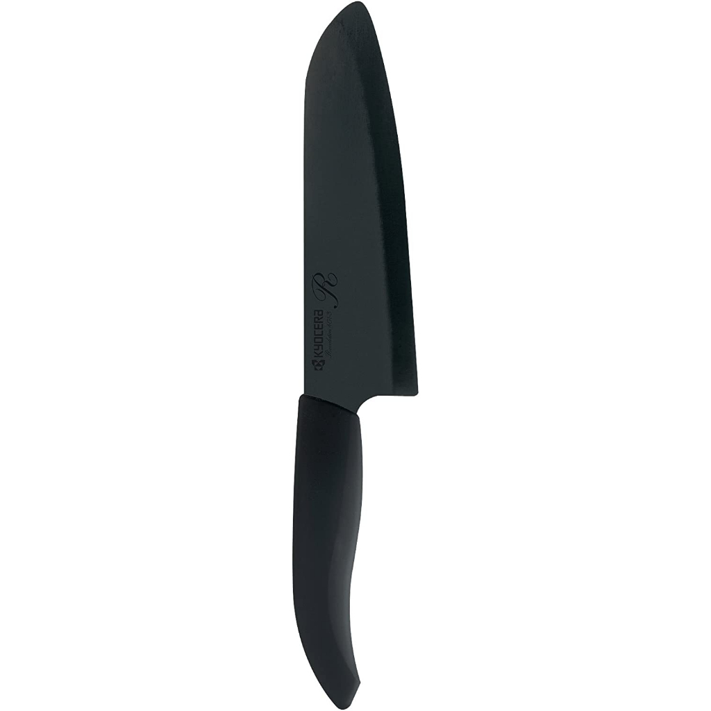 💖啾2💖日本製 現貨 KYOCERA 京瓷 陶瓷刀 16cm FKR-160-HIP ◎黑柄黑刃◎ HIP加工 三德刀