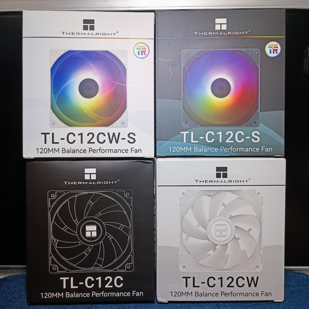原廠盒裝✨【利民】TL-C12C 系列風扇⚫黑色⚪白色 無光/ARGB幻彩 PWM電腦機殼扇 雙面減震墊 TL-C12