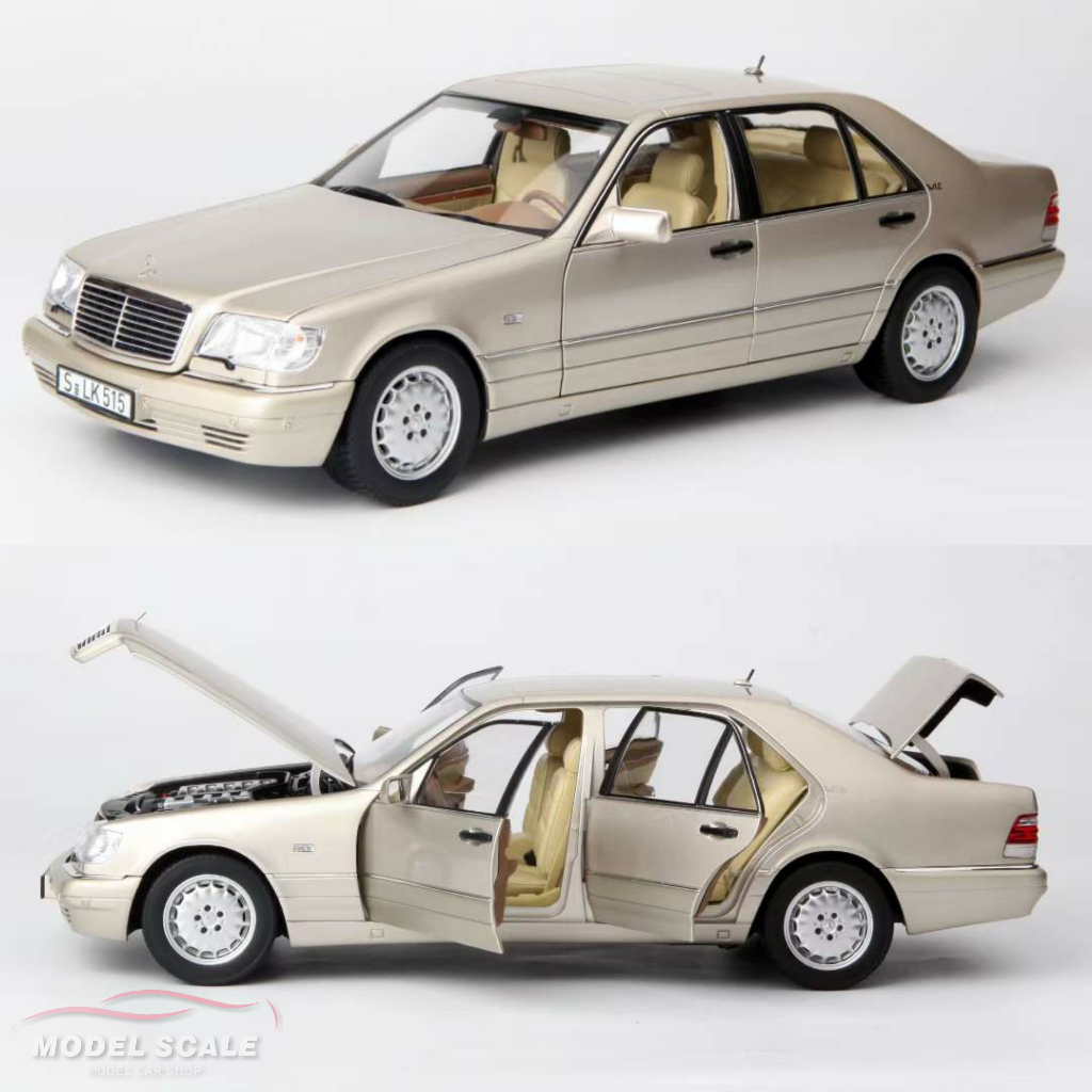 【模例】Norev 1/18 Mercedes-Benz S600 W140 1997 Smoke Silver