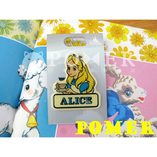 ☆POMER☆日本Disney store絕版正品 愛麗絲夢遊仙境 Alice 夾子 安全別針 兩用款 文件夾 徽章