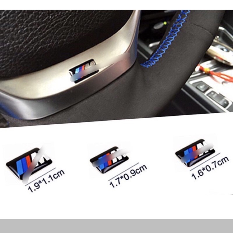 【BMW M標水晶貼】方向盤貼標 輪框 鋁圈貼 方向盤 鑰匙x1 x5 x7 M3 M5 E90 F10 F11 E60
