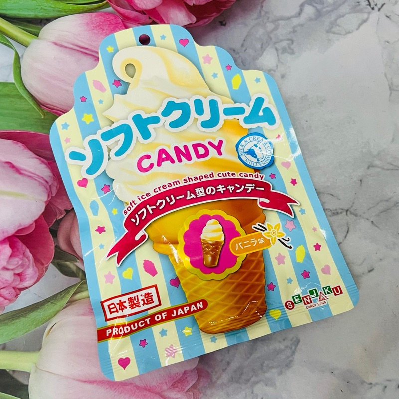［大貨台日］日本 SENJAKU 扇雀飴 香草風味冰淇淋糖48g 甜筒造型糖   ^_^多款供選