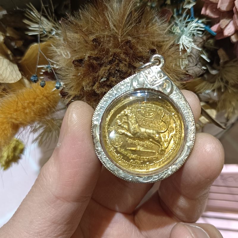 阿贊Ong 法輪虎  紅銅 法輪虎 無頭虎法門 純銀殼