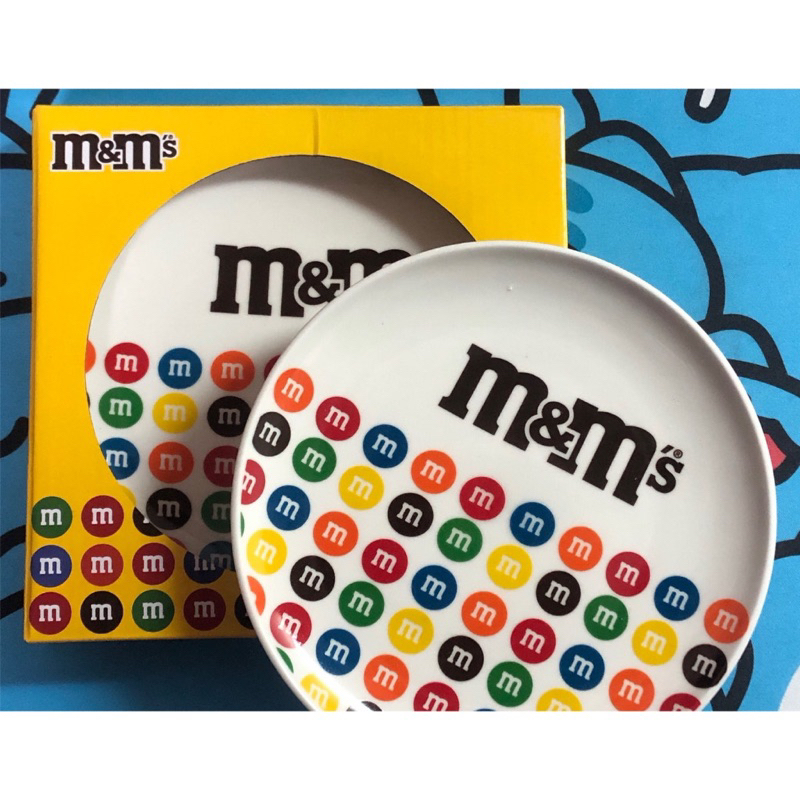 全家  M&amp;M巧克力贈品  小盤子  造型盤 聯名盤 MM 盤子