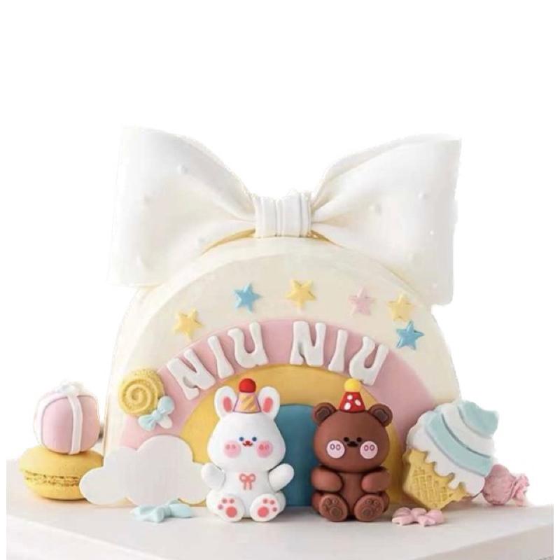 寇比造型蛋糕 熊熊 兔兔 韓式奶油霜 生日蛋糕 造型蛋糕