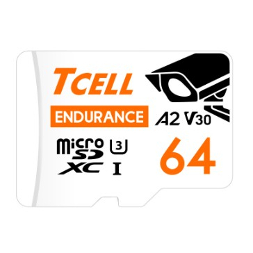 TCELL冠元 MicroSDXC UHS-I (A2)U3 64GB 監控專用記憶卡