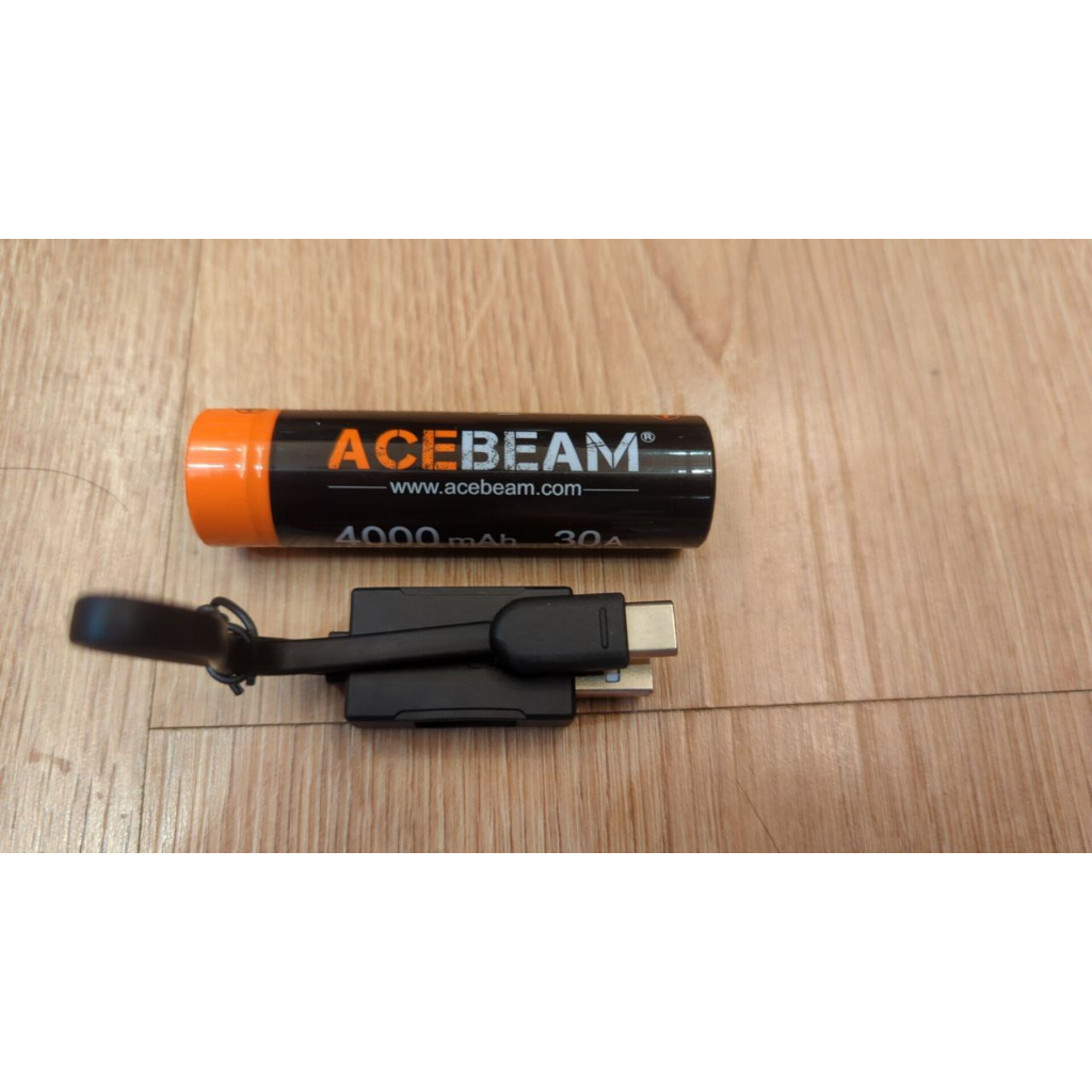 全新散裝 ACEBEAM IMR 動力電池 21700 4000mAh 30A USB-type-c 直充 可當行動電源