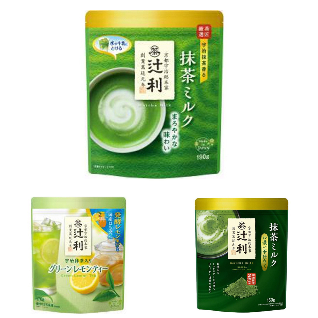 (預購) 日本 片岡物産　辻利　抹茶ミルク　お濃い茶仕立て　１６０ｇ 抹茶牛奶