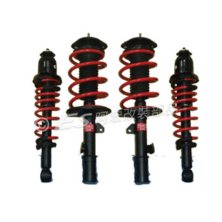 阿宏改裝部品 E.SPRING NEW ALTIS 08-12 短彈簧+KYB 加強型避震器 總成 黑桶 EXCEL-G