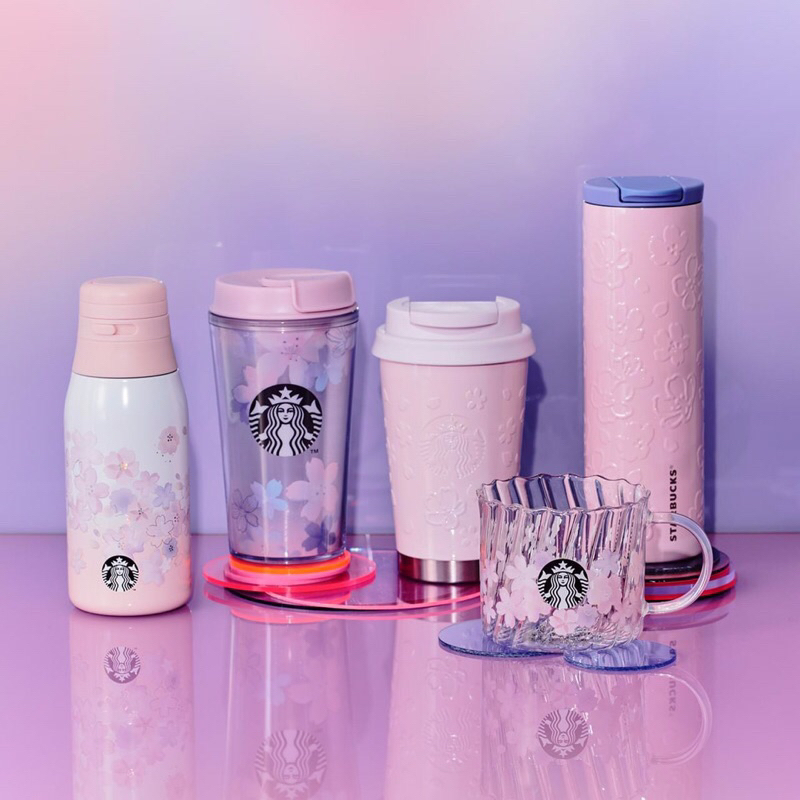 日本代購現貨在台💕日本 星巴克 櫻花限定杯 粉色把手蓋保溫瓶