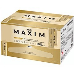 【真六園】日本 AGF MAXIM無糖即溶咖啡 日本境內版100包  無糖黑咖啡 隨身包 首購價
