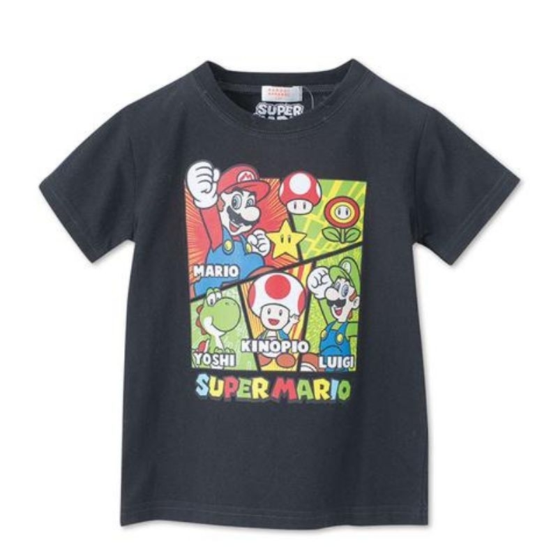 ☞現貨140 斷貨不補 ♡日本童裝 Super Mario 瑪利歐 路易吉 曜西 奇諾比奧 短T 短袖上衣 $550