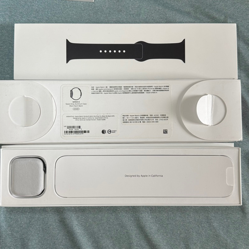 Apple Watch Series 6 44mm 9成新 功能正常 手錶 A2292 運動錶帶 台中