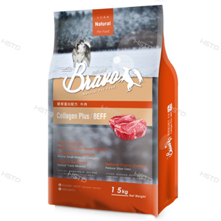Bravo自然禮讚犬食-膠原蛋白 牛肉口味（15Kg /包）自然禮讚狗飼料