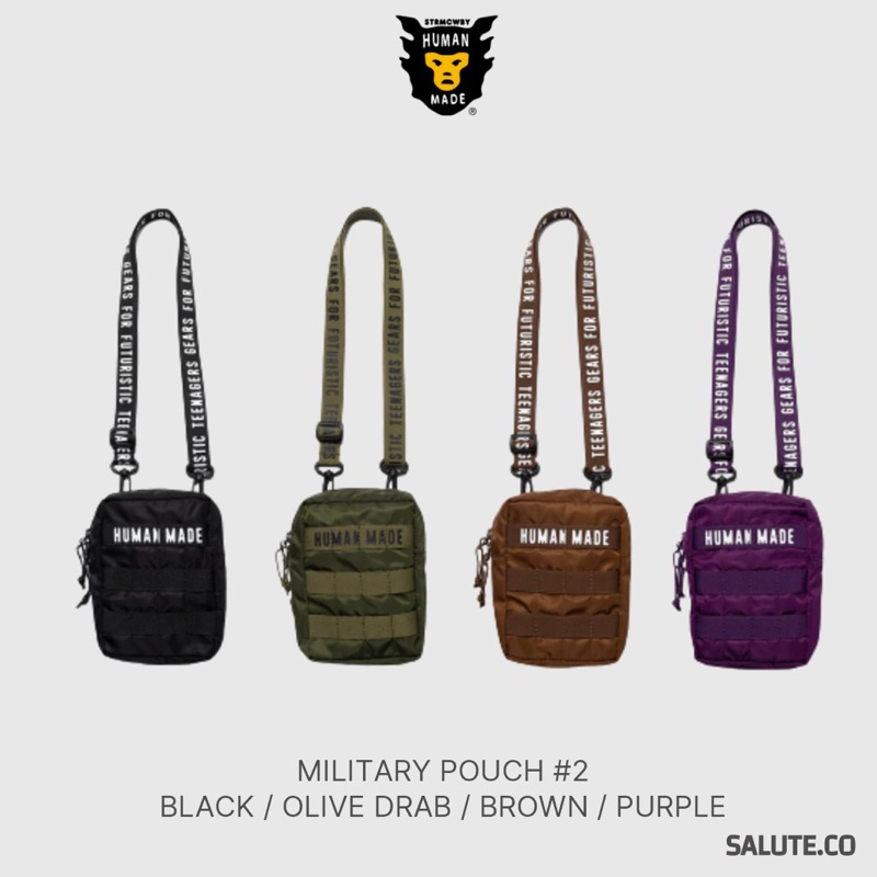 【SALUTE】HUMAN MADE MILITARY POUCH #1 側背包 小方包 隨身包 肩背包