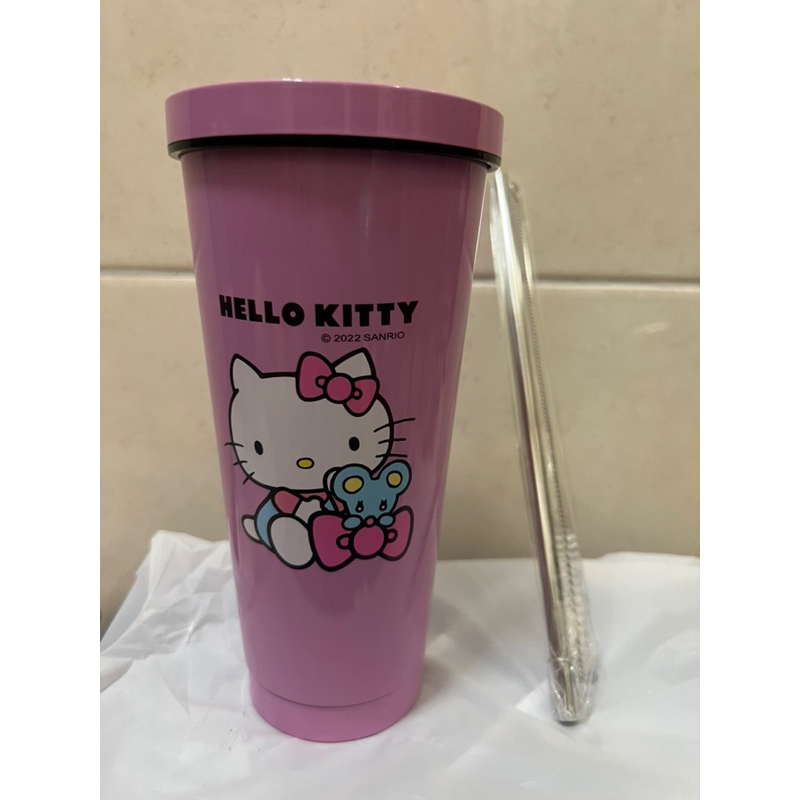 hello kitty保溫杯 附不銹鋼吸管 750ml 品質保證 kitty冰霸杯 不銹鋼吸管杯 kitty保溫瓶 杯子