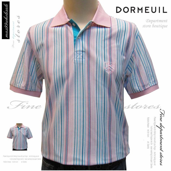 (P02)DORMEUIL L號 短袖POLO 涼爽材質 透氣 百貨原裝帶回 高品質 日本製 100%棉