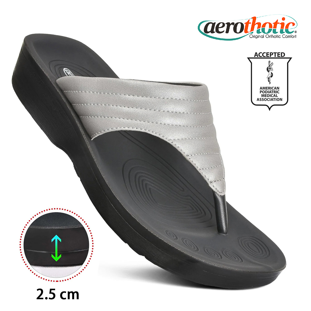 【Aerothotic 羅素】L0359 MAIRIN 造型夾腳拖鞋 (4色/2.5cm/高足弓支撐/中深腳跟盤)