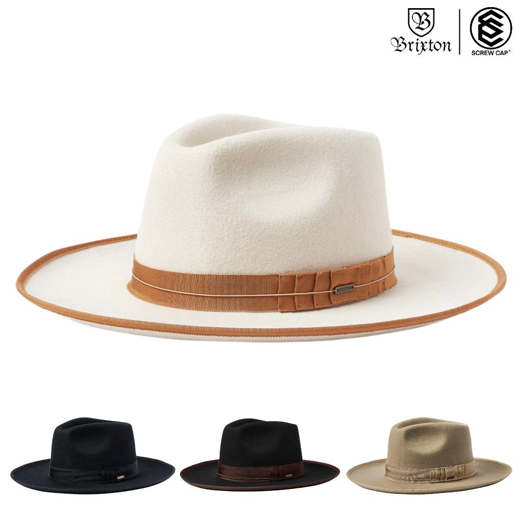 BRIXTON 紳士帽 RENO FEDORA 多色 硬挺紳士帽 羊毛紳士帽 大邊紳士帽 ⫷ScrewCap⫸