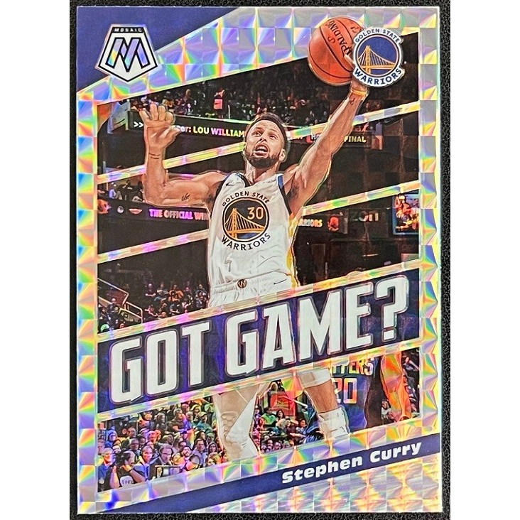NBA 球員卡 Stephen Curry 2019-20 Mosaic Got Game? Mosaic 亮面
