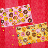 日本 寶可夢 Pokemon × mister donut 聯名 收納包 化妝包 筆袋 福袋