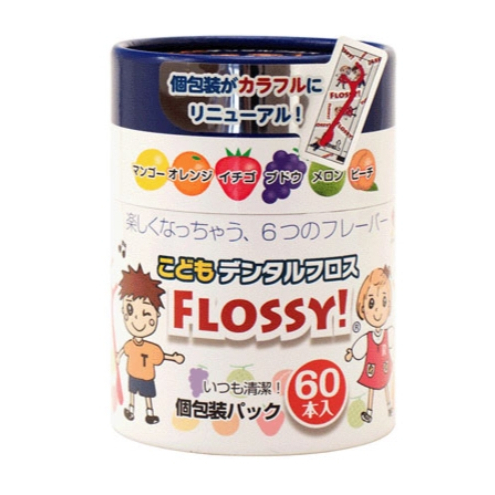 Q妮🌸【現貨】保證日本正品 UFC FLOSSY XYLITOL 木醣醇兒童安全牙線棒60入 獨立包奘 衛生