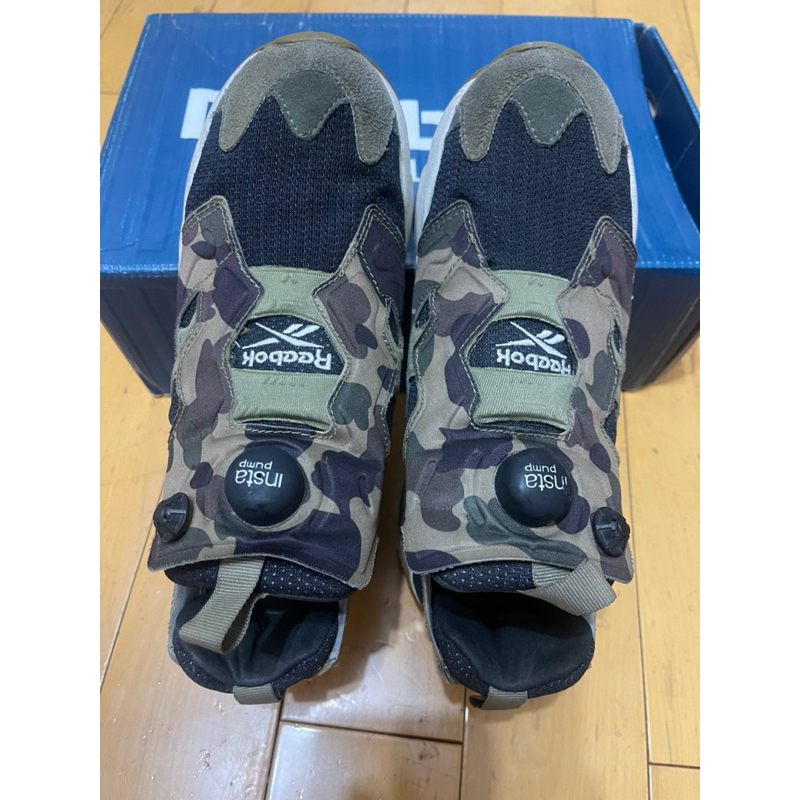 Reebok Insta Pump Fury OG x Ape Mita 鞋舖 聯名 bape 迷彩 US6號 24公分