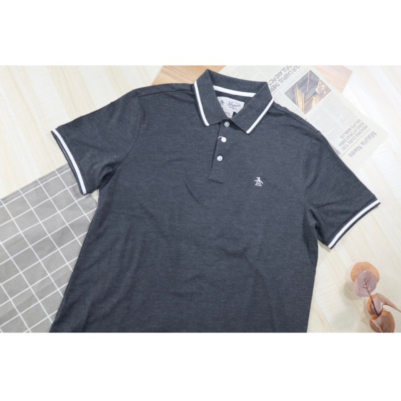 Nick🐎企鵝Original Penguin 男款 POLO衫 小LOGO 深灰 全新/美國代購/現貨💯保證正品💯