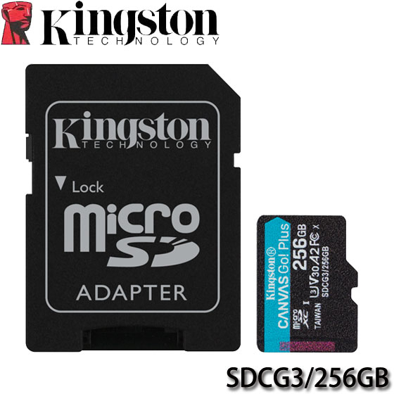 【MR3C】含稅 KINGSTON Canvas Go Plus Micro SD 256GB 記憶卡 170MB/s