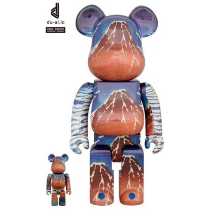 【現貨】Bearbrick 葛飾北斎冨嶽三十六景凱風快晴  400% + 100% 500% 庫柏力克熊