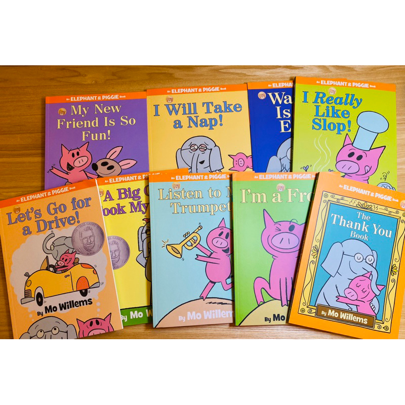 正版小豬與小象 9冊， An Elephant and Piggie Book 平裝版