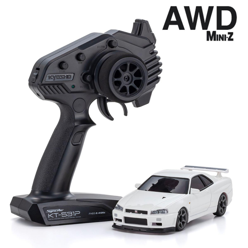 RUBY Kyosho 京商 MINI-Z AWD SKYLINE GTR R34 32629W 甩尾車 遙控車