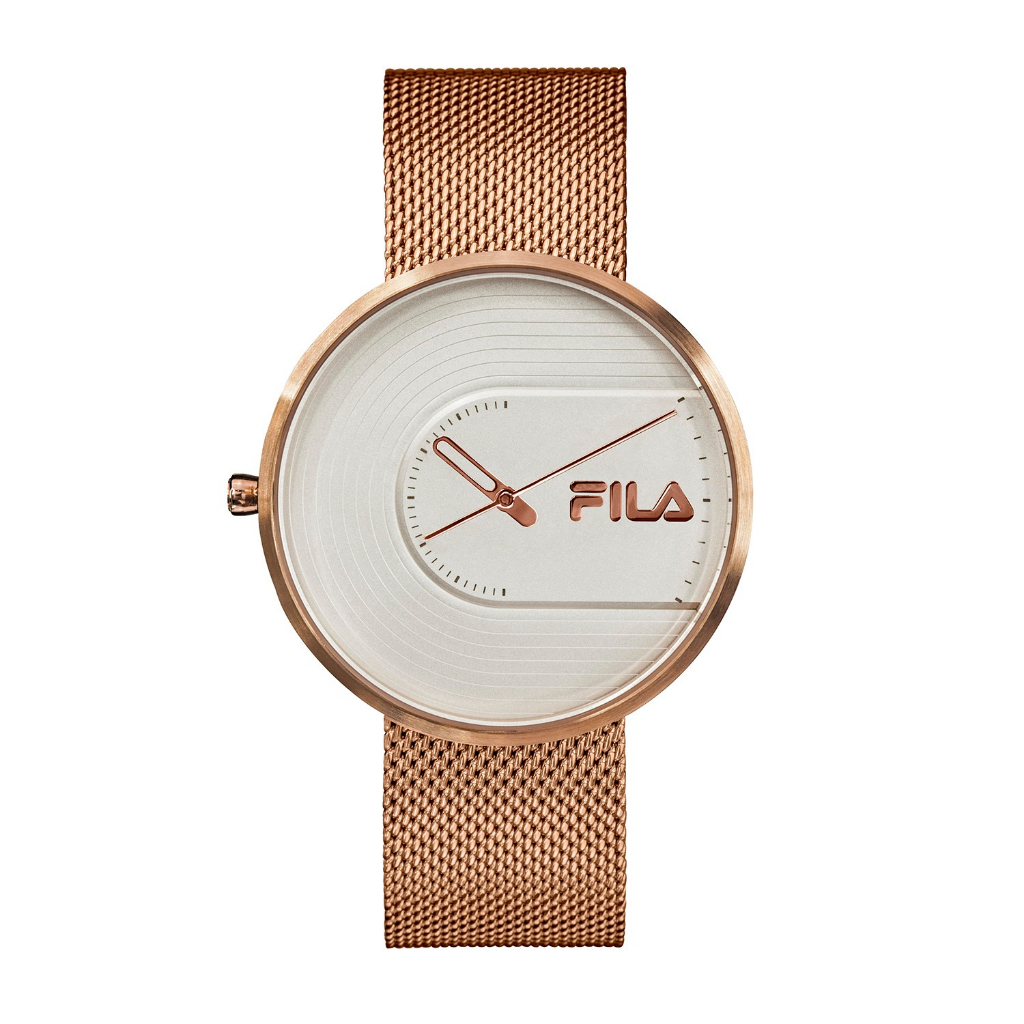 【FILA 斐樂】簡約設計米蘭錶帶腕錶-玫瑰金/38-178-002/台灣總代理公司貨享半年保固
