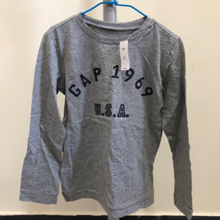 （全新） Gap Kids 灰色 USA 長袖 上衣 XS 4-5Y 兒童 童裝