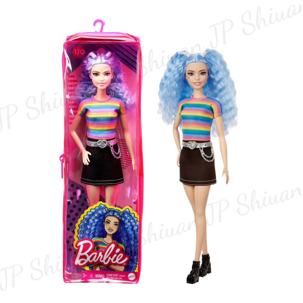 🌟現貨🌟日本 Barbie 芭比娃娃 時尚達人系列 藍色頭髮 芭比 娃娃