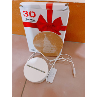 3D Creative 聖誕樹燈板 氣氛燈